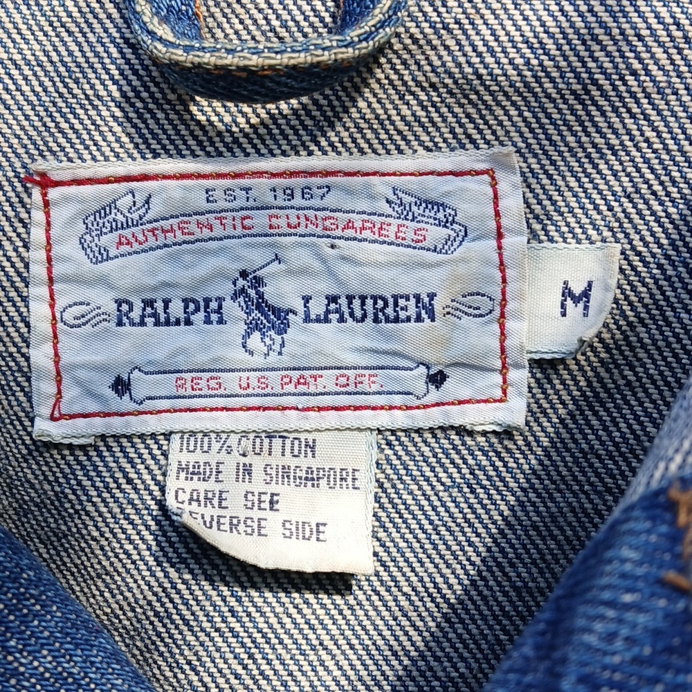 Ralph Lauren women's denim trucker jacket. sz M - Picture 2 of 12